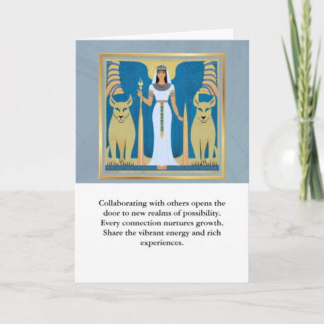 Tarjeta angel message egypt  happy birthday (Anverso)