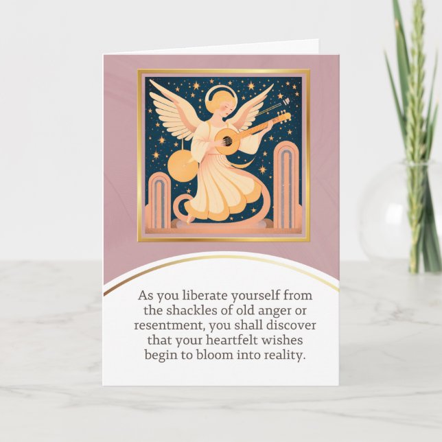Tarjeta angel message egypt  happy birthday (Anverso)