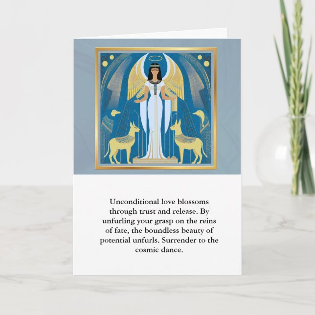 Tarjeta angel message egypt  happy birthday (Anverso)