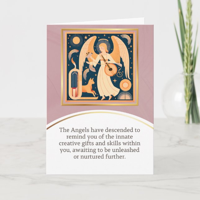 Tarjeta angel message egypt  happy birthday (Anverso)