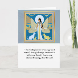 Tarjeta angel message egypt  happy birthday