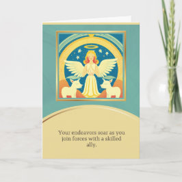 Tarjeta angel message happy birthday