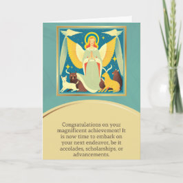 Tarjeta angel message happy birthday