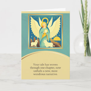 Tarjeta angel message happy birthday