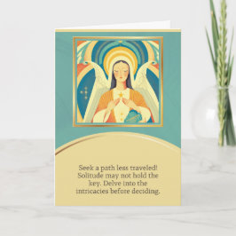 Tarjeta angel message happy birthday