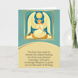 Tarjeta angel message happy birthday