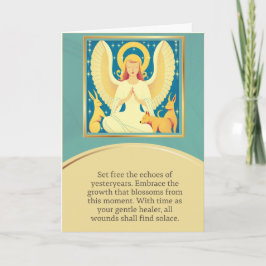 Tarjeta angel message happy birthday