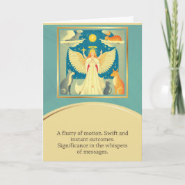 Tarjeta angel message happy birthday