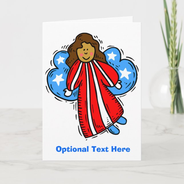 Tarjeta Ángel Patriótico-USA (Anverso)