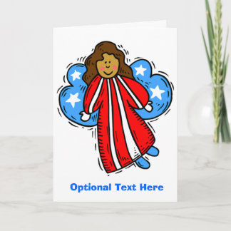 Tarjeta Ángel Patriótico-USA