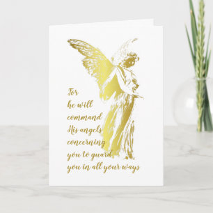 Tarjeta Ángel Pensando en ti y Rezando Chemo