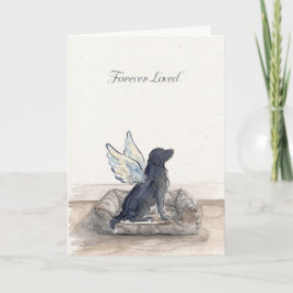 Tarjeta Ángel Perro Amado Por Siempre Memorial Simpatía Ma
