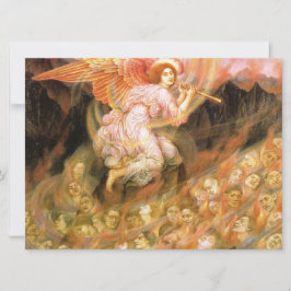 Tarjeta Angel Piping a las almas en el infierno
