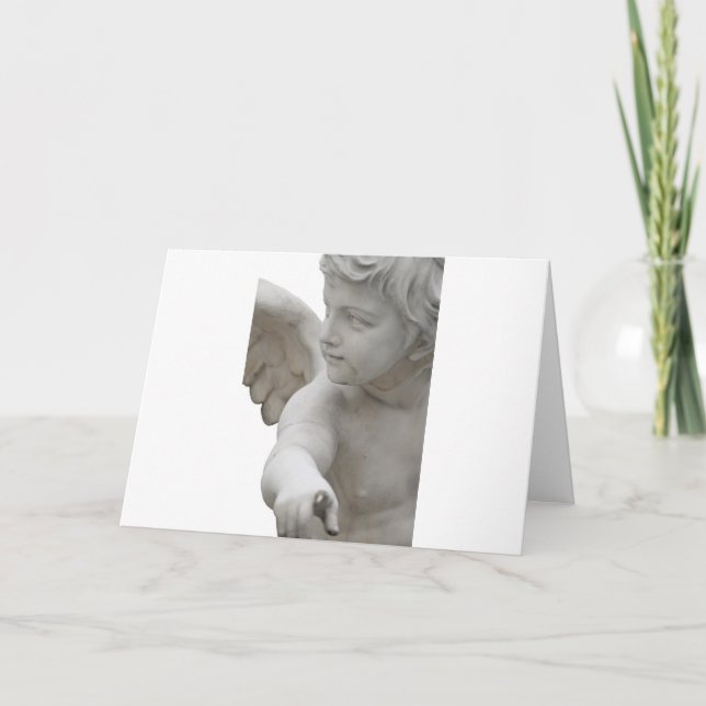 Tarjeta ángel que señala en usted (Anverso)