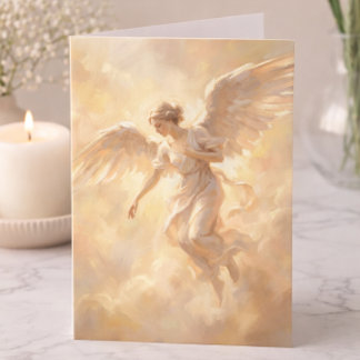 Tarjeta Ángel Simpatía Condolencias Pensando En Ti