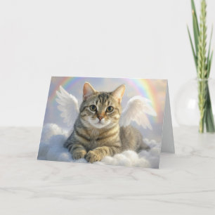 Tarjeta Ángel Tabby Gato por Pérdida de Mascota