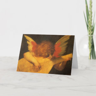 Tarjeta Ángel tocando la lute de Rosso Fiorentino