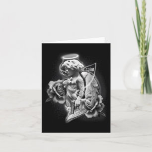 Tarjeta Angel X Saint X Rosas Tattoo