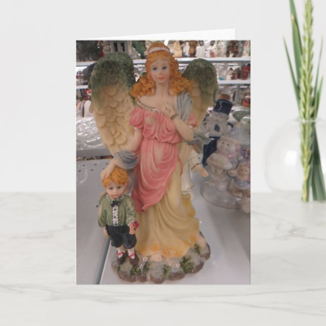 Tarjeta Ángel y niño (Anverso)