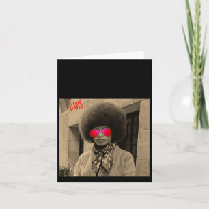 Tarjeta Angela Davis - Filosofía de la cita del regalo de 