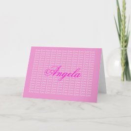 Tarjeta Angela Lavender Endless Love Card