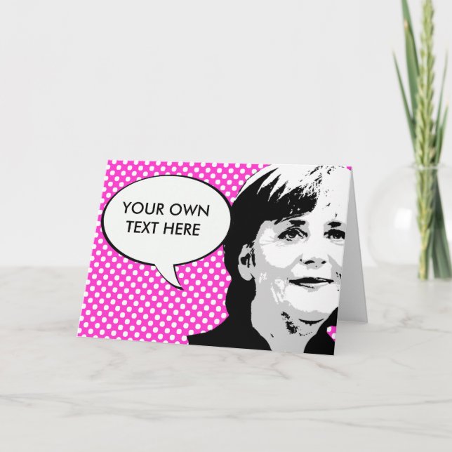 Tarjeta Angela Merkel (Anverso)