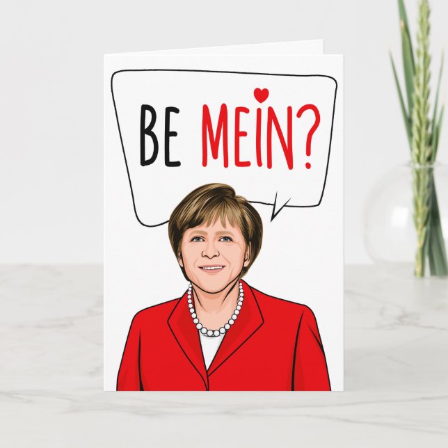 Tarjeta ANGELA MERKEL: Be Mein (Anverso)