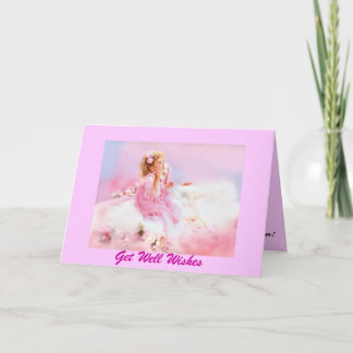 Tarjeta Ángeles celestiales... Ponte bien pronto