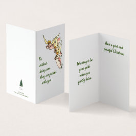 Tarjeta Ángeles de las nubes con palabras de consuelo para