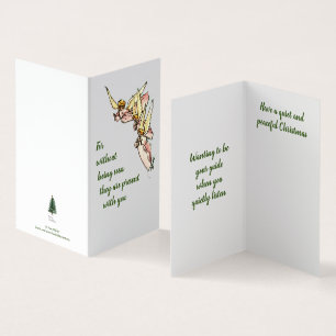 Tarjeta Ángeles de las nubes con palabras de consuelo para