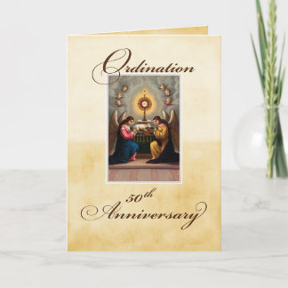 Tarjeta Ángeles del 50° aniversario de la ordenación en el
