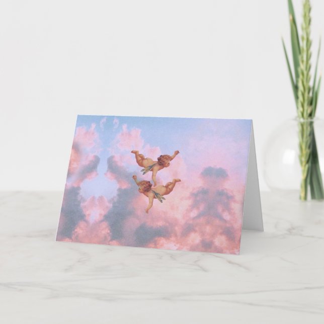 Tarjeta Ángeles en el cielo (Anverso)