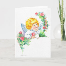 Tarjeta Ángeles lindos para el bautismo o el bautizo