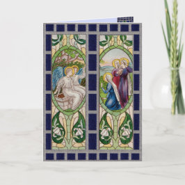 Tarjeta Ángeles saludando a los 3 marys en la tumba (RT 01