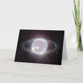 Tarjeta Anillos JWST del planeta Neptuno