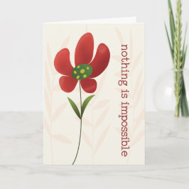 Tarjeta Animación de flores individuales