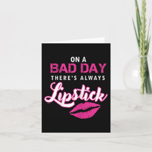 Tarjeta Animación de Lip Stick Make Up Women