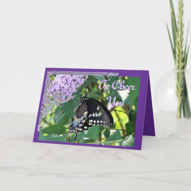 Tarjeta Animación de Mariposa-pedido especial (Anverso)