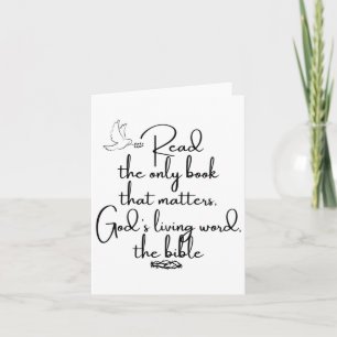Tarjeta Animación Positiva Para Leer La Biblia - La Única