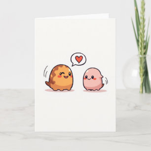Tarjeta animada de amor de corazón rojo