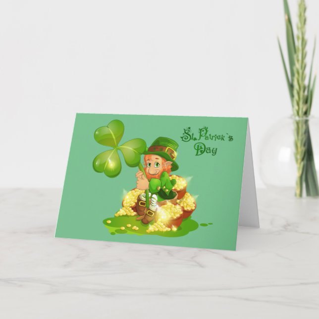 Tarjeta Animado San Patricio (Anverso)