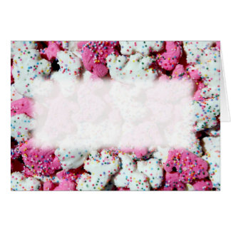 Tarjeta animal de las galletas