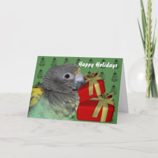 Tarjeta animal del día de fiesta del navidad del
