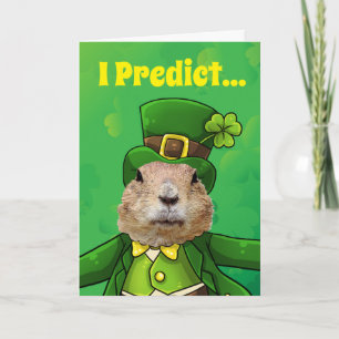 Tarjeta Animal Fiesta del Día de San Patricio