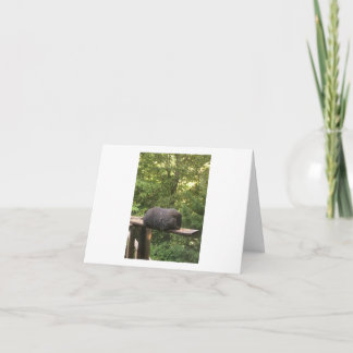 Tarjeta animal linda para alguien que usted cuida