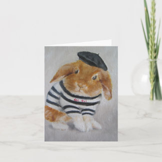 Tarjeta/animal - tarjeta del conejo del bebé