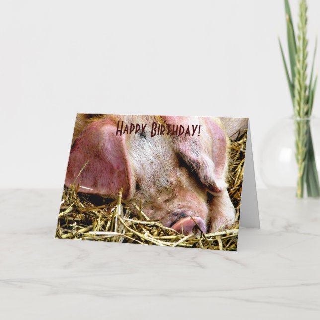 TARJETA ANIMALES AGRÍCOLAS, CERDOS (Anverso)