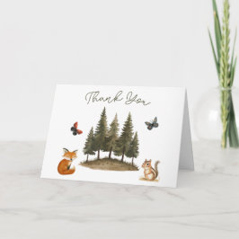 Tarjeta Animales de bosque de Woodland Forest Animals Baby