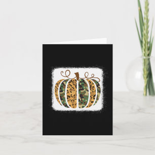 Tarjeta Animales de moda Leopard Camo Pumpkin Imprimir que
