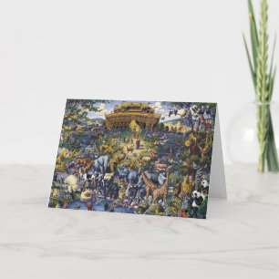 Tarjeta Animales del Arca Noahs